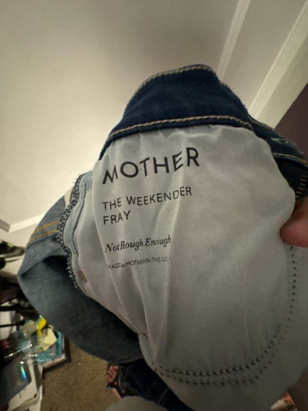 MOTHER The Weekender Fray Jeans Size 28 - Picture 5 of 8